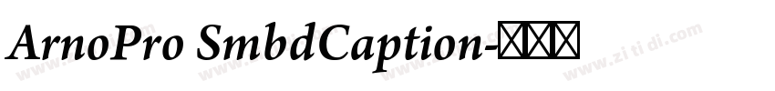 ArnoPro SmbdCaption字体转换
